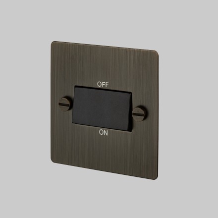 Triple Pole Fan Switch - Smoke - Black interior