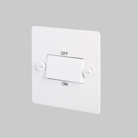 Triple Pole Fan Switch - White - White interior