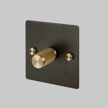 1G Dimmer 120W Smoked Bronze Brass Detail [EL140P]