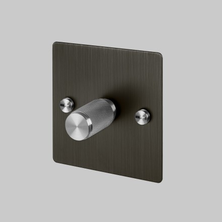1G Dimmer 120W Smoked Bronze Steel Detail [EL141P]