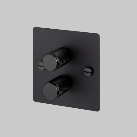 2G Dimmer 120W Black Black Detail [EL222P]