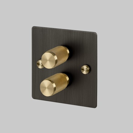 2G Dimmer 120W Smoked Bronze Brass Detail [EL240P]