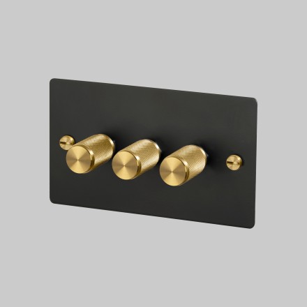 3G Dimmer 120W Black Brass Detail [EL720P]