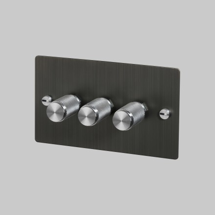3G Dimmer 120W Smoked Bronze Steel Detail [EL741P]