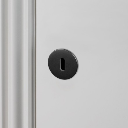 Escutcheon Plate Traditional Profile Black