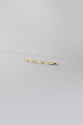 Pull Bar Linear Medium 250mm Brass