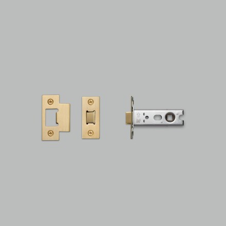 Tubular Latch for Door Handle 57mm Backset Brass