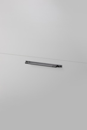 Pull Bar Plate Linear Medium 290mm Gun Metal (non US)