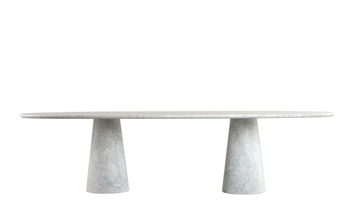 Uno Carrara Oval Dining Table 300 cm