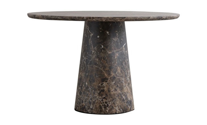 Uno Dark Emperador Round Dining Table D152 cm