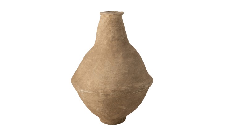 Chad Vase Papier Mache Brown XL