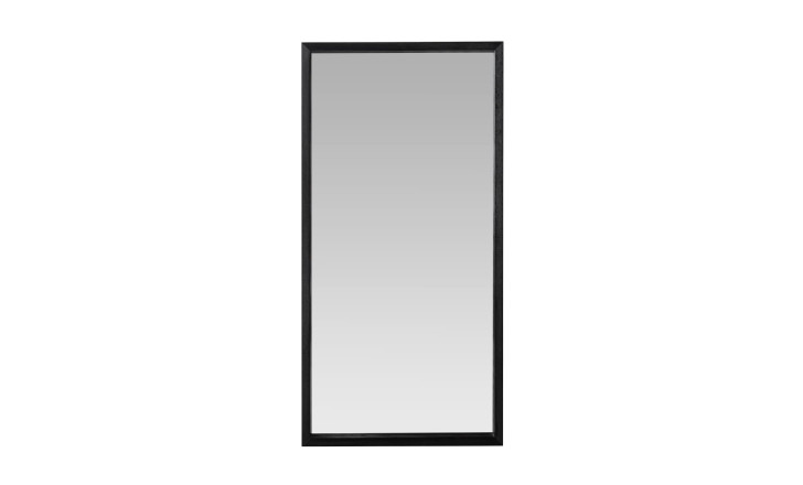 Mirror Rectangular Wood Black L