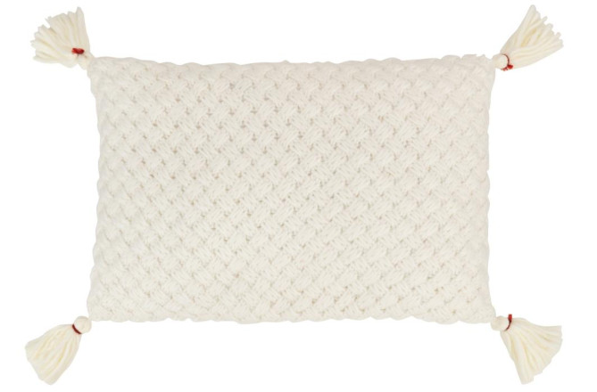 Cushion Knitted With Tassel 