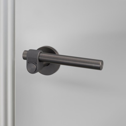 Door Handle set Cast Smoked Bronze Sprung