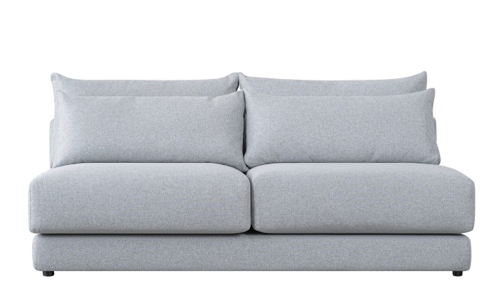Narvik Mix 2-Seater Armless Section Sofa (Fabric D5712)