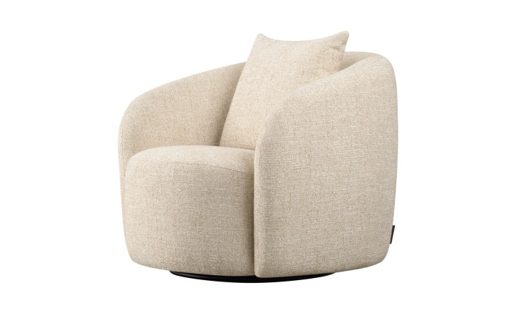 Sonora Swivel Armchair (fabric FLD130)