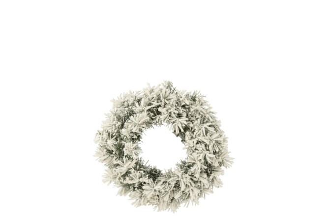 Christmas Wreath Snowy Green S (44x16x44cm)