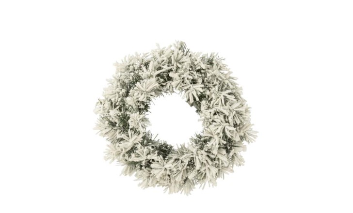 Christmas Wreath Snowy Green S