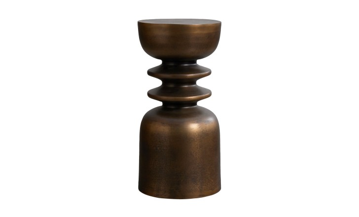 Coil Side Table Bronze Finish
