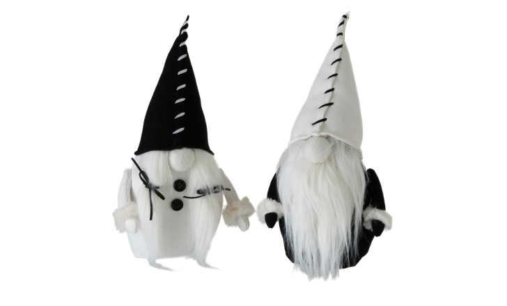 Santa Claus Black/White M Assortment Of 2