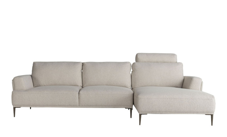 Calgary Light Gray Right Facing Corner Sofa