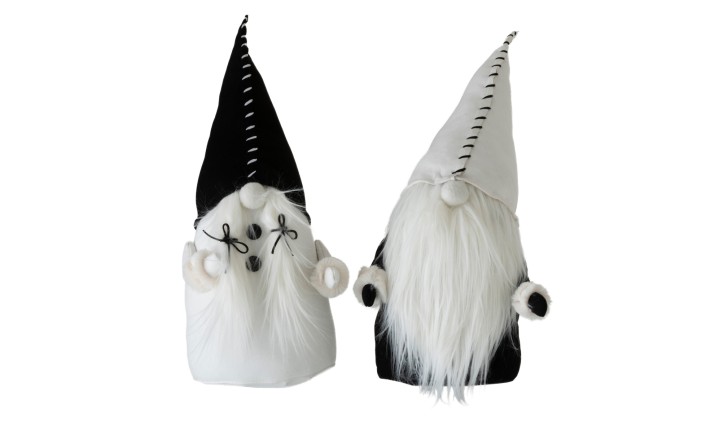 Santa Claus Black/White L Assortment Of 2