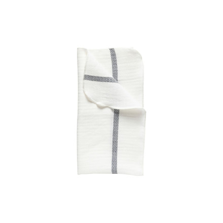 Carolina Napkin white blue 50% linen 50% cotton