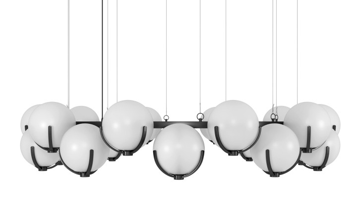 Scoop Largest Chandelier D2300xH470 / dark bronze