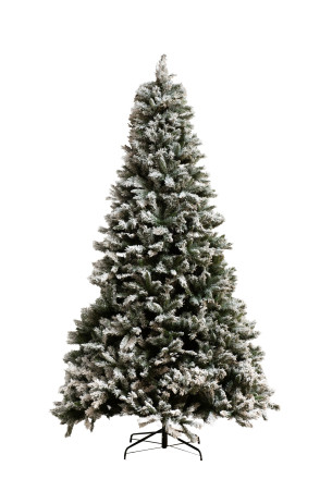 Christmas Tree Plastic Snowy Green (160x160x325cm)