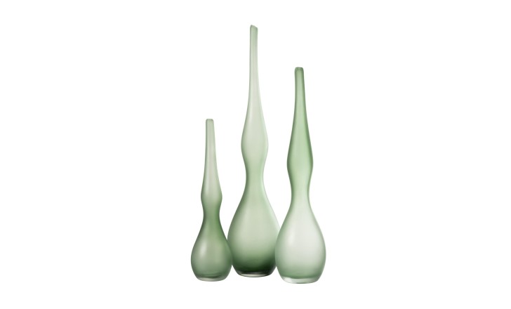 Yoko Vases Mint Set Of 3