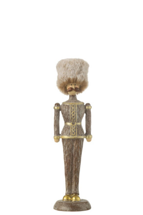 Nutcracker Fur Hat Brown M (7x8x25cm)