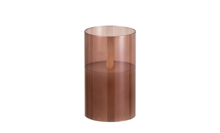 Ledlamp Shining Glass Brown S