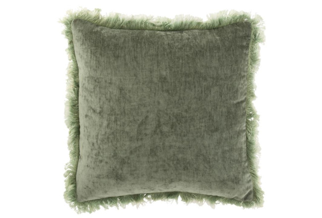 Cushion Fringe Pol Khaki