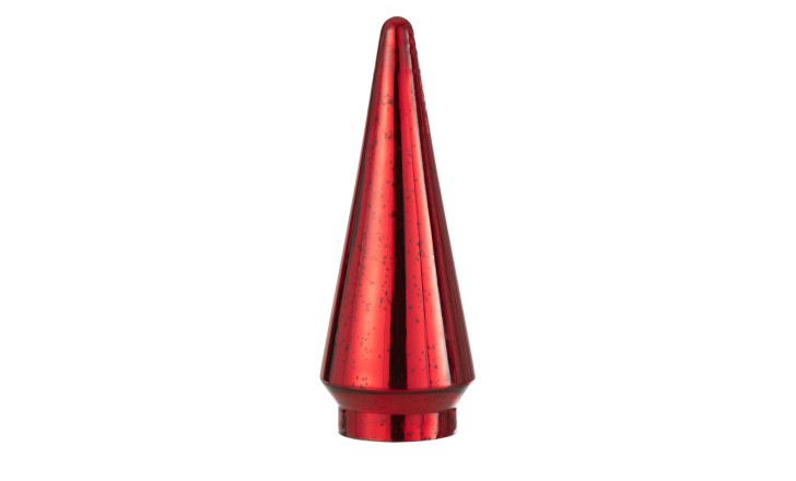 Xmas Tree LED Glass Red Large