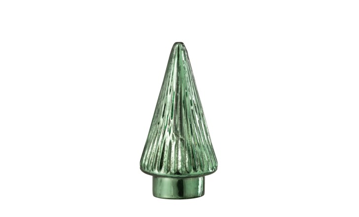 Xmas Tree LED Glass Green S