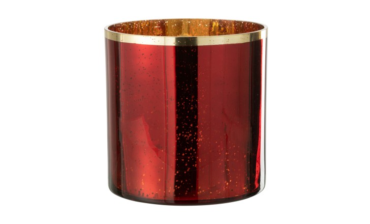 Hurricane Gold Rim Red Glass XL