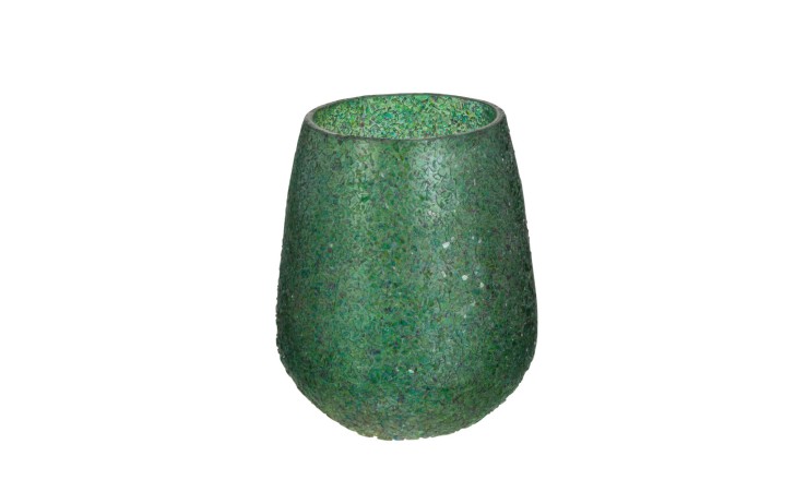 Tom Candle Holder Glass Green M