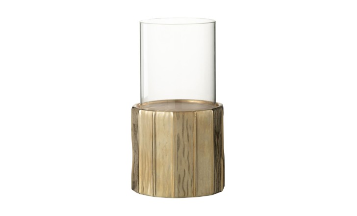 Ary Candle Holder Clay Gold M