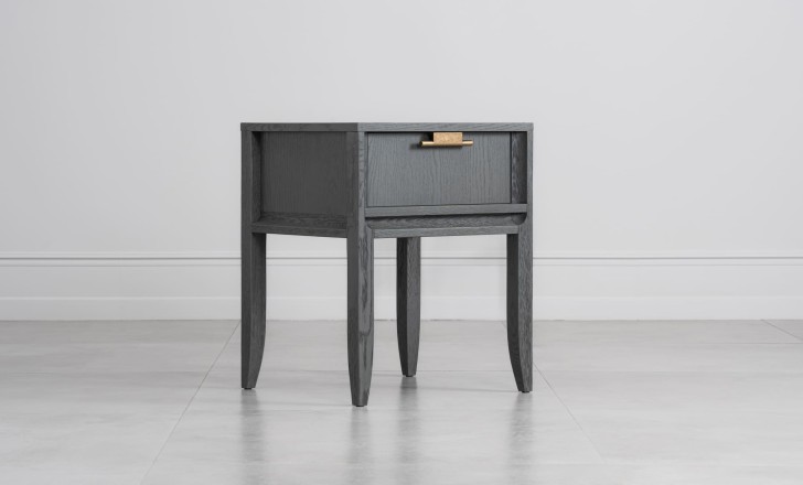 City Small Bedside Table (Color: Oak gray (veneer))
