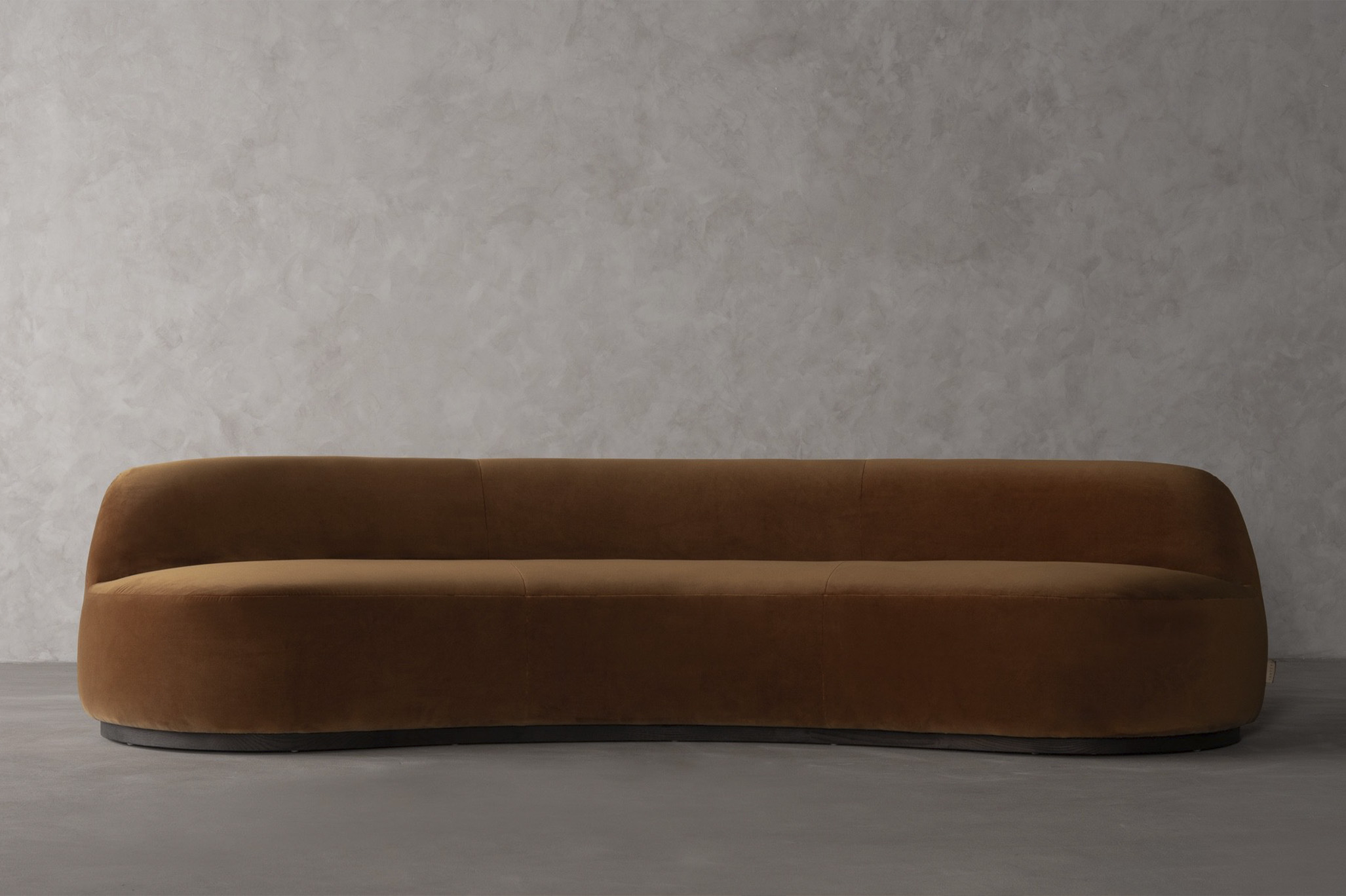 Stella Lounge Sofa in rust velvet, now AED 7,725, was AED 11,890